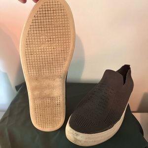Steve Madden Daray Dark Gray Mesh Slip-on Sneakers Sz 10